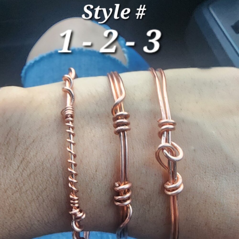1 Handmade copper bracelet